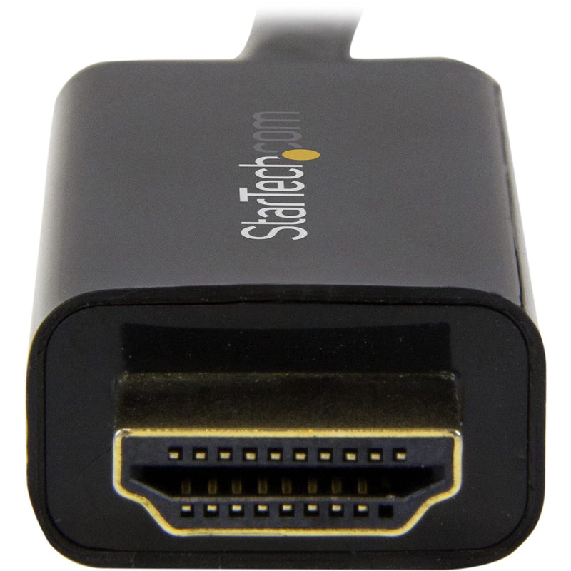 StarTech.com 10ft (3m) DisplayPort to HDMI Cable - 4K 30Hz - DisplayPort to HDMI Adapter Cable - DP 1.2 to HDMI Monitor Cable Converter - Latching DP Connector - Passive DP to HDMI Cord (DP2HDMM3MB)