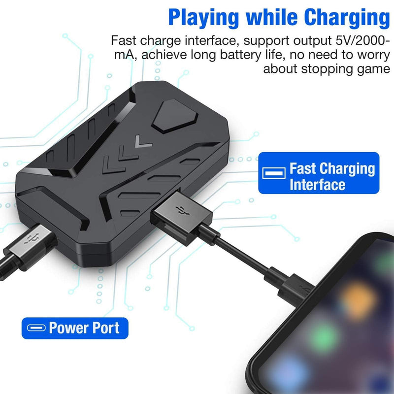 CiCiglow Gaming Keyboard and Mouse Converter,Keyboard and Mouse Adapter,Bluetooth Keyboard and Mouse Converter,Mobile Game Converter,Suitable for iOS/Android System (Mix Pro) Mix Pro