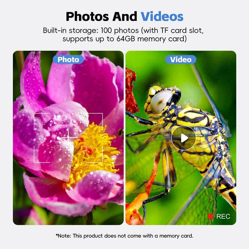 [AUSTRALIA] - 4.3" Digital Microscope for Adults, SKYEAR Coin Microscope 1000X Magnification with 8 Ajustable LED Fill Lights, USB Microscope for Windows/MacOS, Coin Collection Supplies-Black Black 