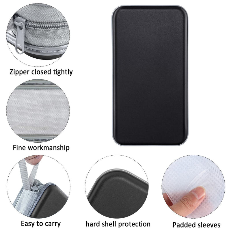 CD Case, DVD Case Holder 96 Capacity Hard Plastic CD DVD Disc Cases Storage Binder Wallet for Car Home Office Travel (Black) Black