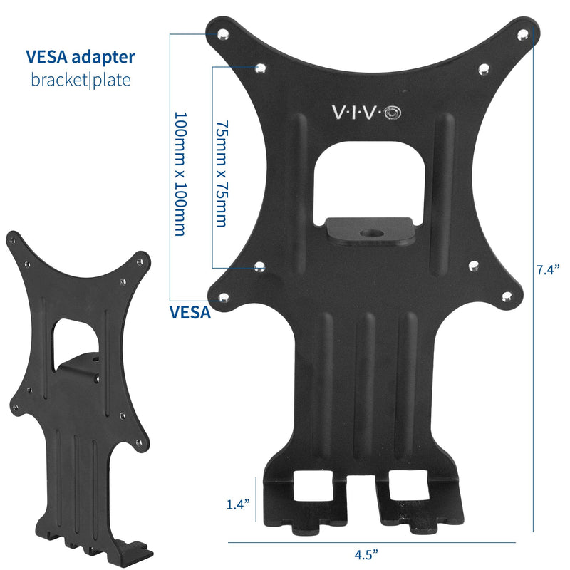 VIVO Quick Attach VESA Adapter Plate Bracket Designed for HP Pavilion Monitors 25xw, 24xw, 23xw, 22xw, 22cwa, 27cw, 25cw, 24cw, 23cw, and 22cw, MOUNT-HP23XW