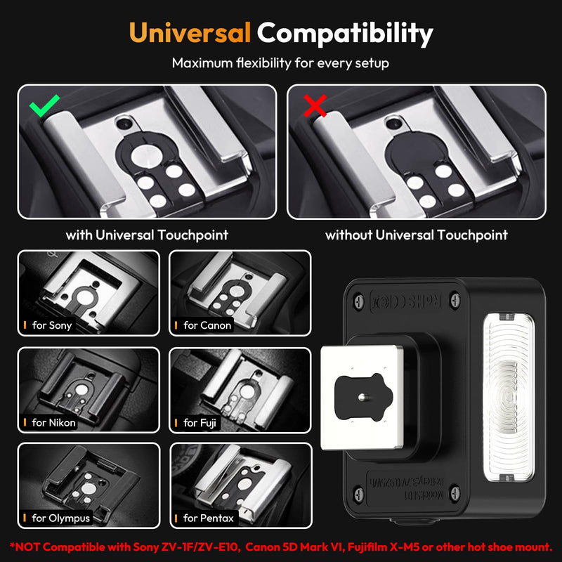 Ulanzi SL01 Mini Flash Speedlite with SL02 Camera Flash with Video Light