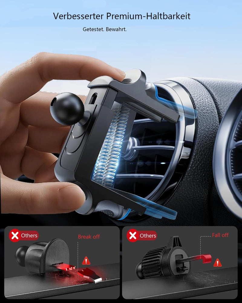 ICAILIN Car Vent Phone Mount Compatible Applicable Mercedebenz Mobile Phone Holder A/B/C/E/S-Class,FordMustang, Automatic Locking Universal Car Mount for iPhone Magnetic