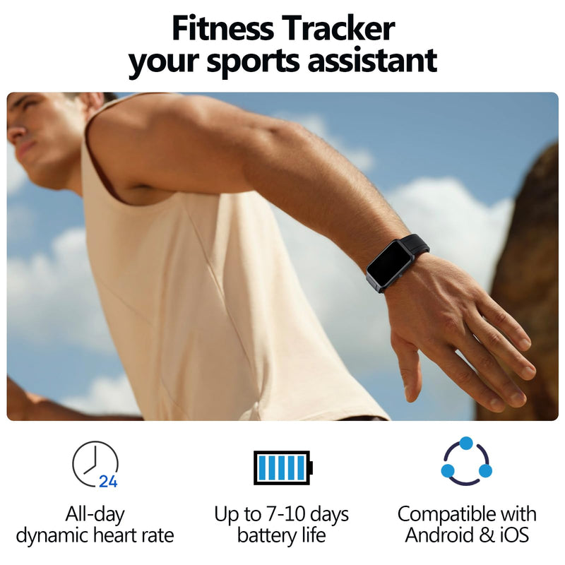 Smart Watches for Men Women, Waterproof Fitness Tracker，ouchscreen Smartwatch for Android & iPhone, 150+ Sports Modes, Heart Rate/SpO2/Stress/Sleep Monitor
