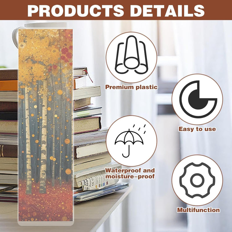 120pcs Bookmark Sleeves, Bookmark Laminating Sheets Suitble for Protecting Bookmarks Laminating Pouches, Bookmarks Sleeves Clear Compatible with Most, Laminate Sheets Favorite for Book Lovers