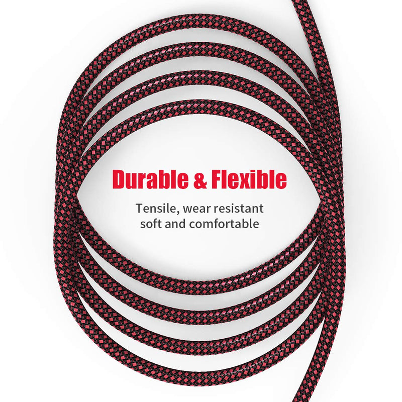 BIFALE XLR Female to 1/4 TS Cable 10ft 2Pack, Nylon Braided Microphone Cable TS 6.35mm Mono Jack Unbalanced Microphone Cable Heavy Duty Mic Cable TS to XLR Female-10FT-2Pack