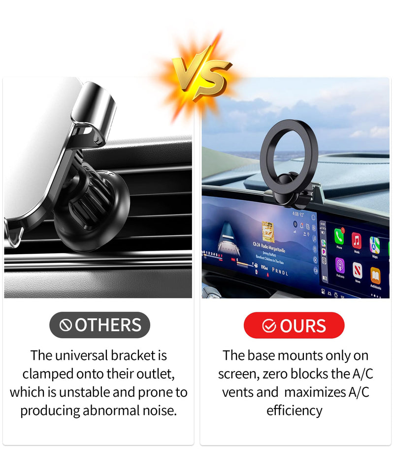 Car Phone Holder for Buick Enclave 2025 2026 30" Screen Magsafe Accessories | Magnetic Cell Phone Mount Clip Compatible with iPhone, 3D fit Stable Dashboard Navigation Bracket Cradle Stand