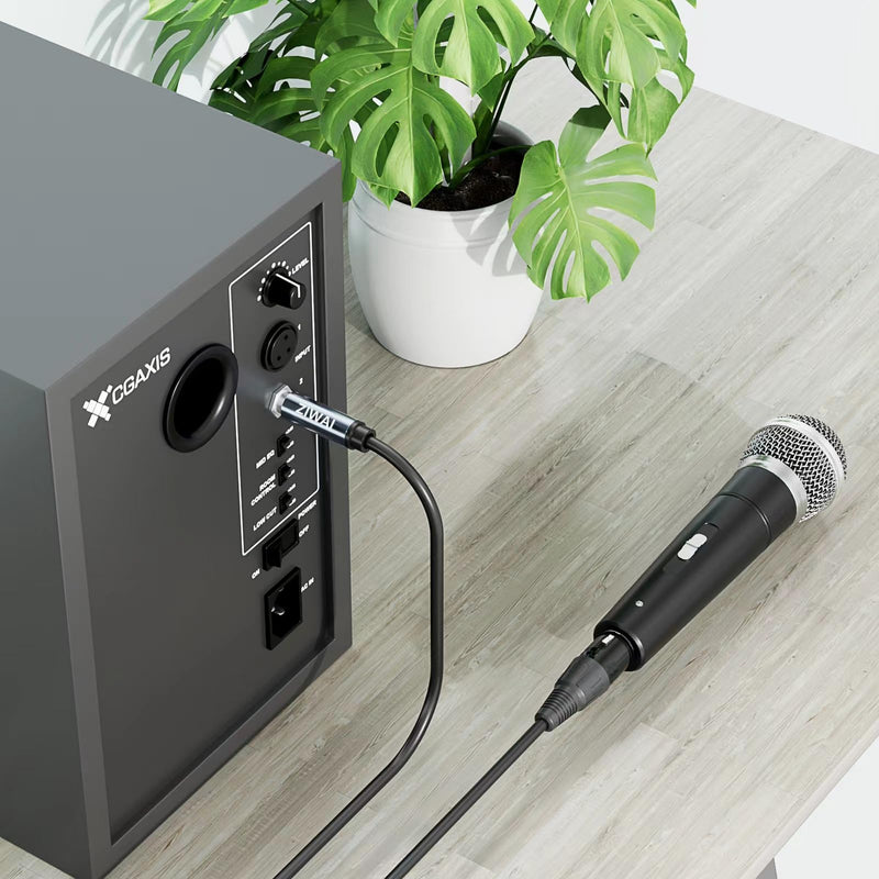 XLR to 6.35mm (1/4 Inch) TRS Cable Female to Male (1/4 to XLR Cable, XLR to 1/4 Cable, XLR to TRS Cable) ﻿ (2, 3Feet) 2