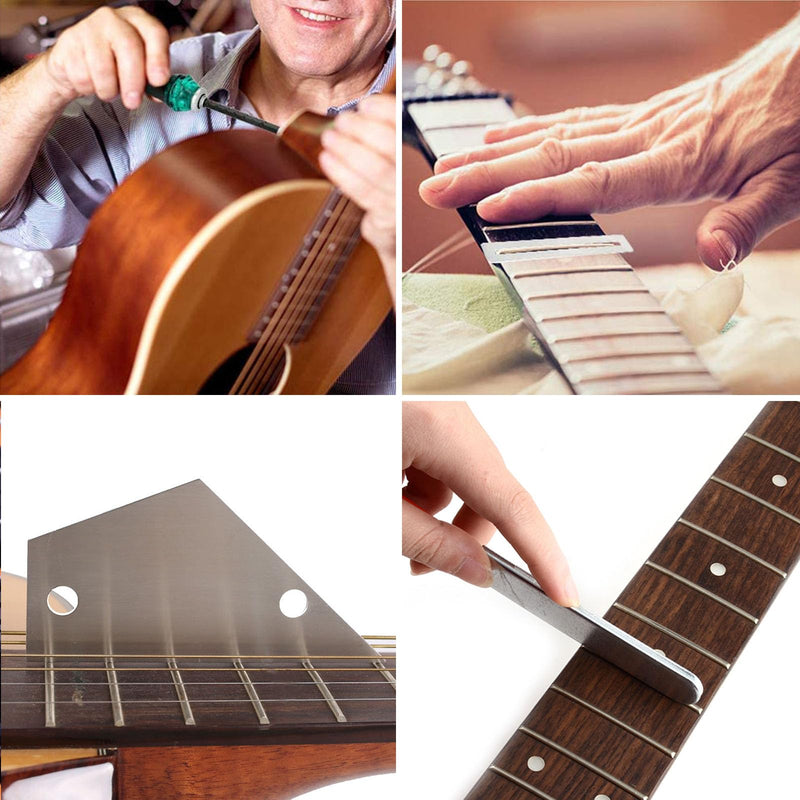 27Pcs Guitar Tool Kit,Guitar Accessories Gifts for Men,Guitar Repair Kit,Luthier Tools,Guitar Setup Kit for Ukulele Bass Mandolin Banjo Guitar,Guitar Maintenance Kit with Carry Bag Update Kit-27PCS