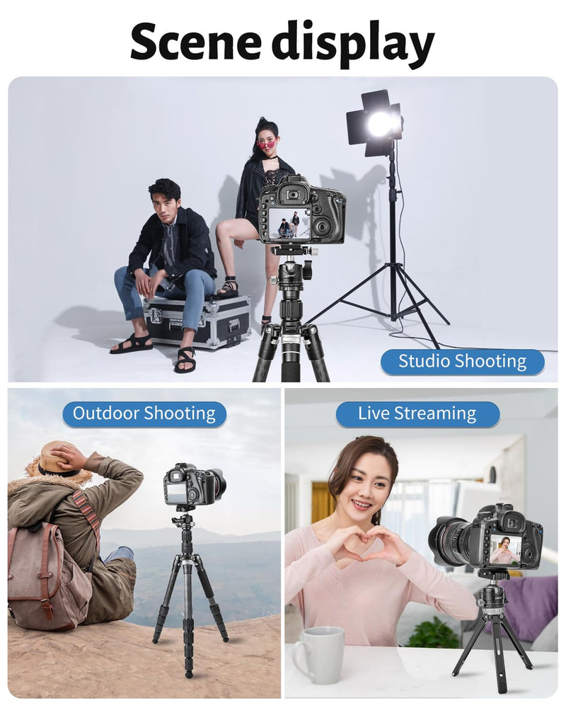 [AUSTRALIA] - CAVIX Ball Head Mount with 1/4" Screw Arca Type Quick Release Plate 360 Degree Swivel Tripod Ball Head Loading 22lb/10kg HB29A 