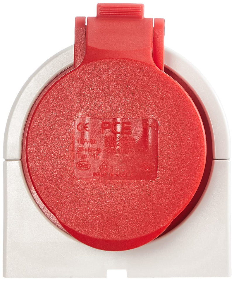 Kopp 101600002 CEE Wall socket, 5 Pin 16 A 400 V Red Single