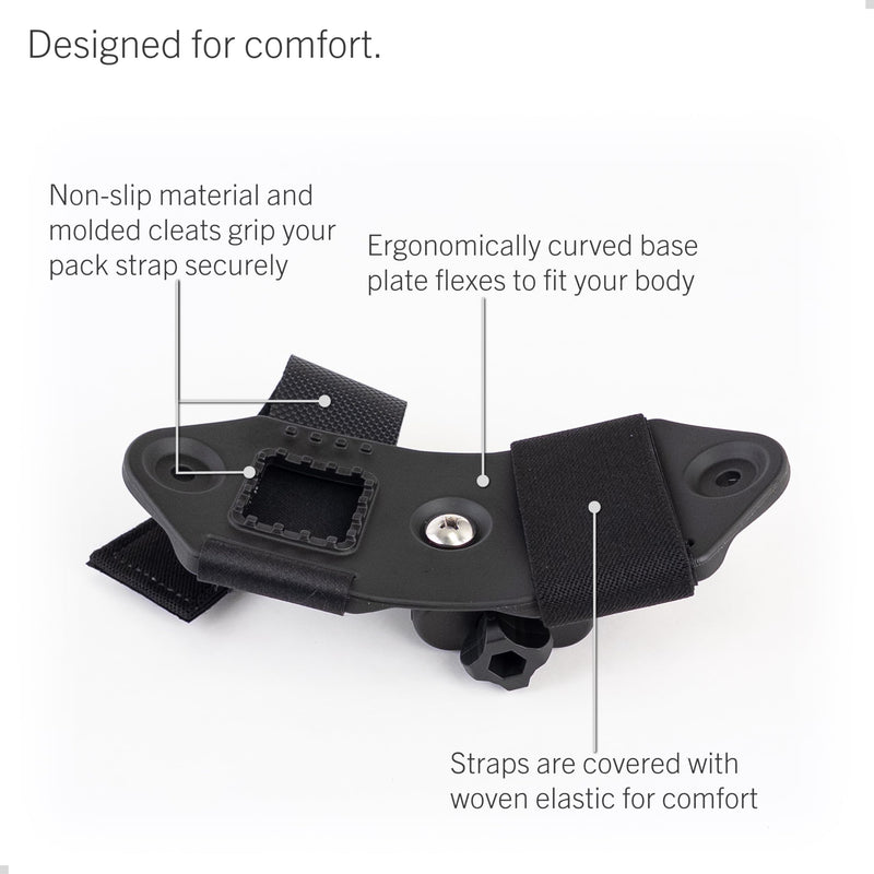 [AUSTRALIA] - STUNTMAN Pack Mount High-Stability - Backpack Shoulder Strap Mount for Action Cameras with a Tripod Socket - fits Insta360 (X4, X3, X2, ONE RS 1-Inch 360), DJI (Osmo Pocket 3, Pocket 2), and Others 