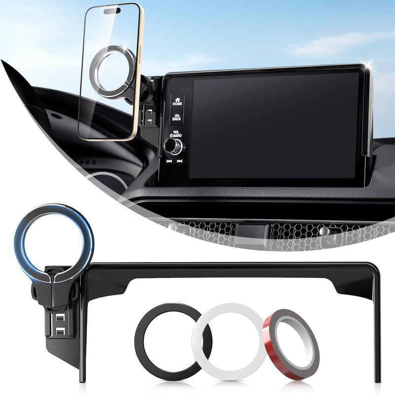 pop-tech Car Phone Holder for Honda CR-V HR-V 2023 2024 2025 2026: for MagSafe Magnetic Cell Phone Mount for HRV CRV Accessories 7/9 inch Screen - Touchscreen Cradles Strong Magnets for iPhone Samsung for 23-26 CR-V & HR-V (7/9" screen)