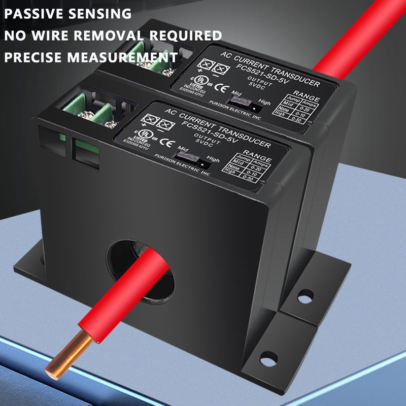Current Transmitter, FCS2151-SD-420E Current Transducer Transmitter Transformer Sensor AC Current Converter 0-200A