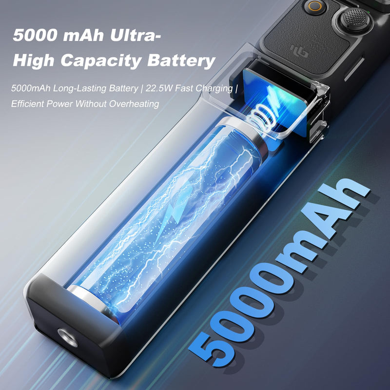 [AUSTRALIA] - Soonpho 5000mAh Battery Handle for DJI Osmo Pocket 3,LED Digital Display,22.5W Fast Charging Battery Grip with 1/4" Thread for Vlogging,Travel,YouTube,Live Streaming Set B 