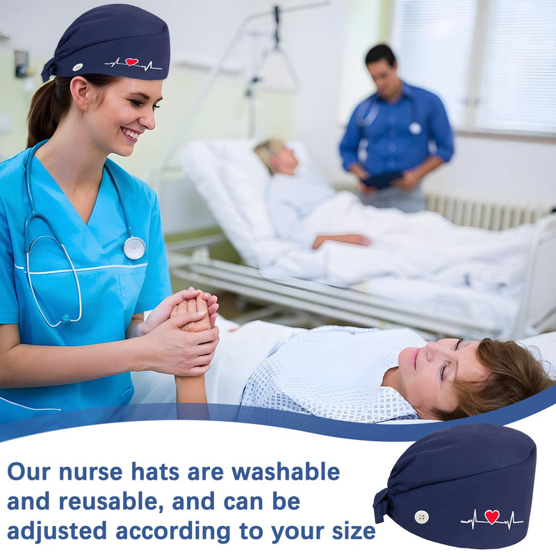 [AUSTRALIA] - Smomend Surgical Cap, Funny Surgical Caps for Doctors, Nurses, Dentists and Medical Personnel, Unisex Fabric Hood with Sweat Absorber for Hospital, Clinic and Laboratory, One Size, Blue, blue 