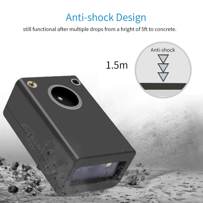 [AUSTRALIA] - 2D Embedded Mini Barcode Reader Scanner Scan, Symcode QR Barcode Reader Module Scanner with Auto Sensing Cell Phone Computer Screen Scan 2D Embedded Scanner 