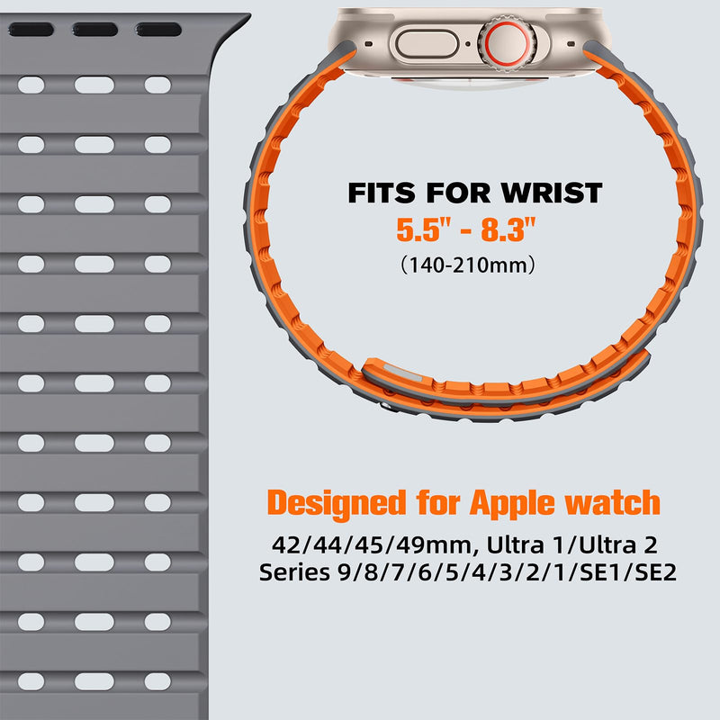Bandletic FKM Band and Magnetic Strap Compatible with Apple Watch