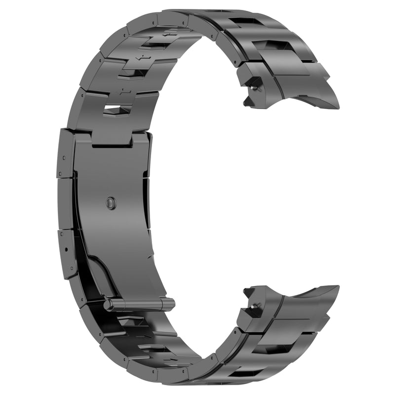 Titanium Samsung Galaxy Watch Band, Interlocking link | MaKTech with Spring Connector, Lightweight Bracelet, for Samsung Galaxy Watch Gray