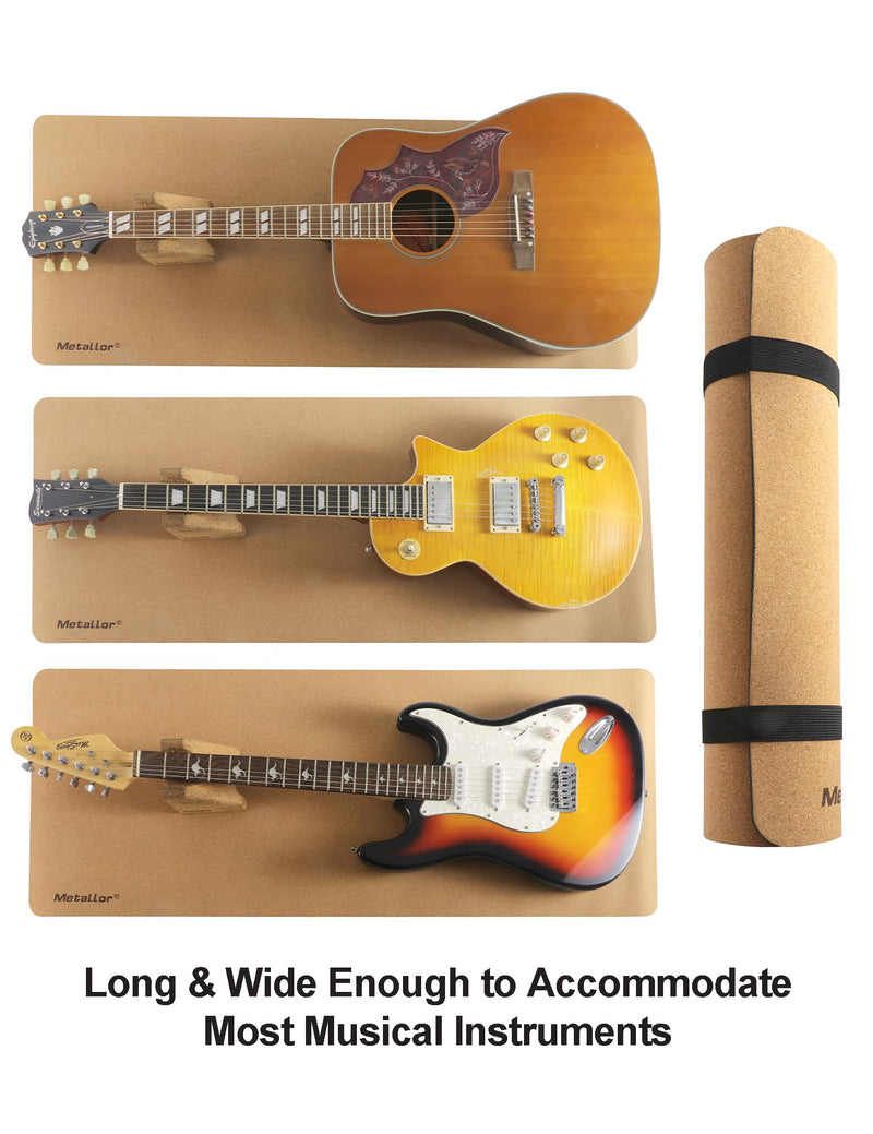 Metallor Guitar Work Mat String Instruments Mat Pad Luthier Workstation Anti-Slip Clean Maintenance Bench Pad for Electric Guitar, Acoustic Guitar, Bass, Banjo, Ukulele, Violin, Mandolin etc.