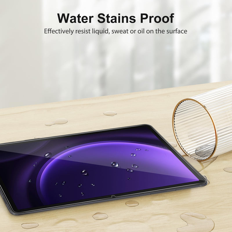 SPARIN [2-Pack Screen Protector for Galaxy Tab S9 FE 5G 10.9 inch/Galaxy Tab S9 11 inch, 9H Tempered Glass with Easy Installation Frame, S Pen Compatible/HD Clear/Anti Scratch/Bubble Free Tab S9fe-10.9 Inch