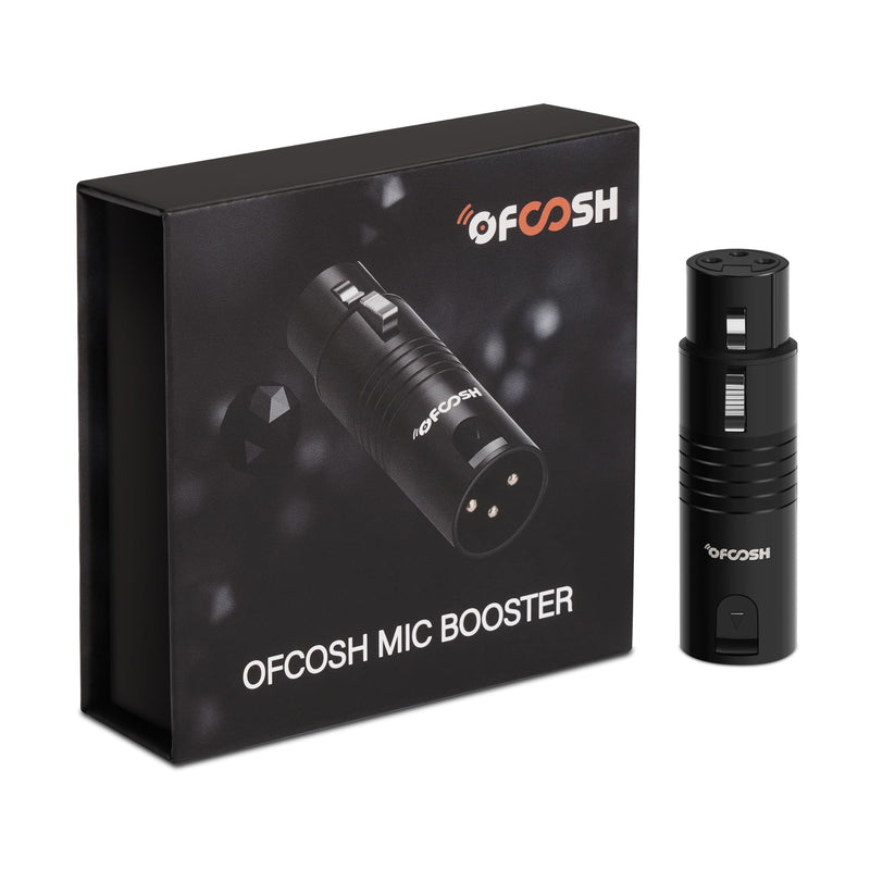 Microphone Preamp Audio Booster, Professional Mic Booster Activator Preamplifier Compatible with Dynamic and Passive Ribbon Microphones