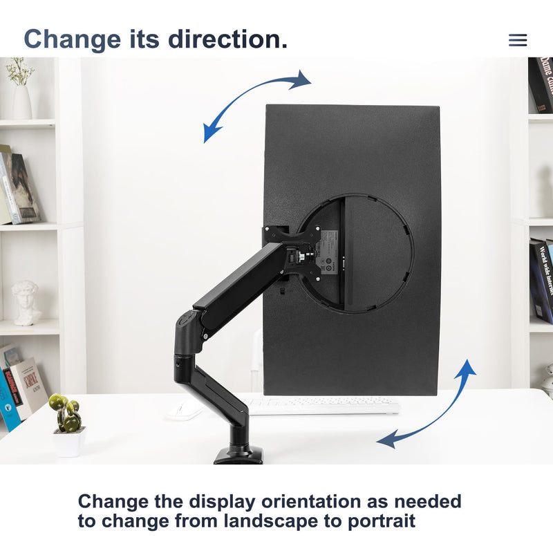 Monitor Arm/Mount VESA Bracket Adapter Compatible with CF27T55 | CF32T55 | 32" S39C | 27" S39C Curved 27" and 32" Curved Display Monitor T55 and S39C Series VESA 100 * 100mm 75 * 75mm