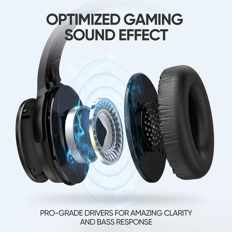 SARLAR VR Gaming Headphones for Quest 2/Quest 3 Increase VR Immersion, Custom Length Cable, Optimized Gaming Audio Driver, Memory Protein Ear Pads Noise Isolating and Other Accessories Black