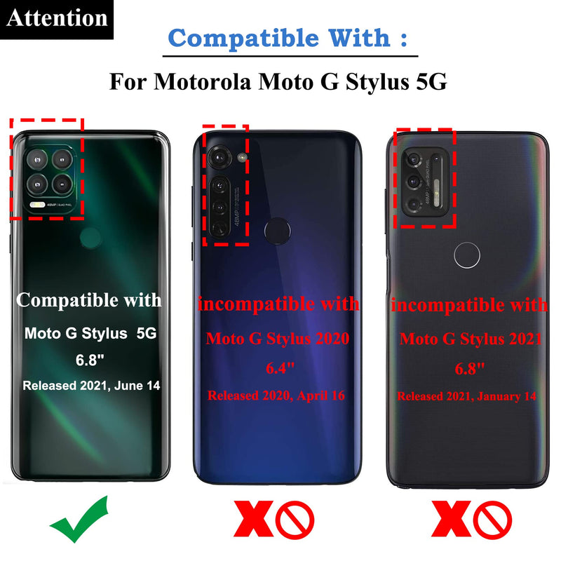 Bestdealing Moto G Stylus 5G Pen Replacement XT2131 S for Motorola 2021 6.8inch XT2131DL XT2131-1 XT2131-3 XT2131-4 Touch with Sim Card Opening Eject Repair Spares Part Cosmic Emerald