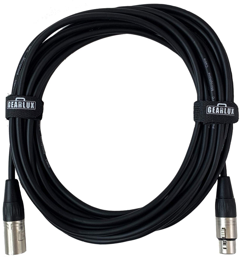 [AUSTRALIA] - Gearlux XLR Microphone Cable, Fully Balanced, Male to Female, 25 Feet - 2 Pack 25 Ft 