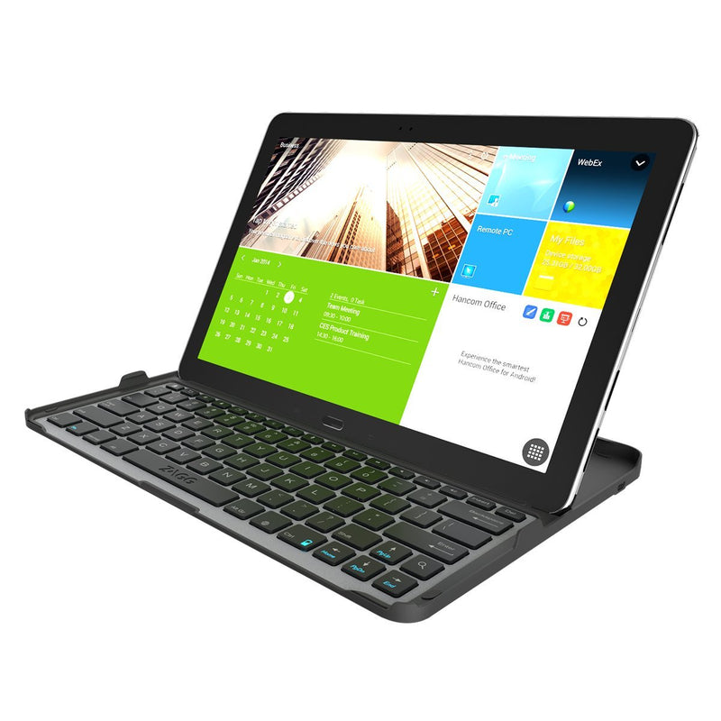 ZAGG Cover Fit Case with Bluetooth Keyboard for Samsung 12.2 Inch Galaxy Note Pro or Tab Pro-Black Black Standard Packaging