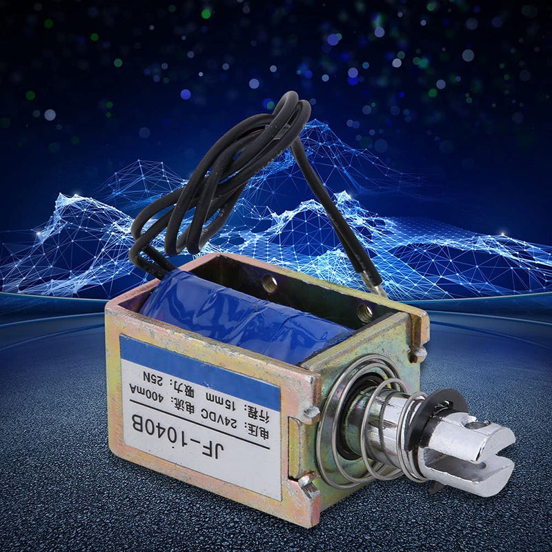 Jeanoko Low Friction 15 mm Hub Push Pull Electromagnet Antioxidation 25N 24V JF-1040B Magnetic Electromagnet Easy Installation for Vending Machines