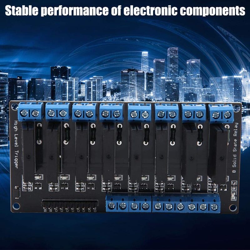 5V 8 Channel Solid State Relay Module High Level Trigger 2A with Resistive Fuse