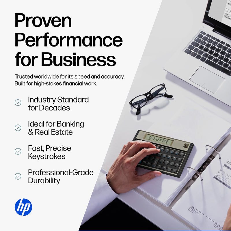 HP 12C Financial Calculator – 120+ Functions: TVM, NPV, IRR, Amortization, Bond Calculations, Programmable Keys – RPN Desktop Calculator for Finance, Accounting & Real Estate – Includes Case + Cloth | Programmable for finance, accounting and real estat...