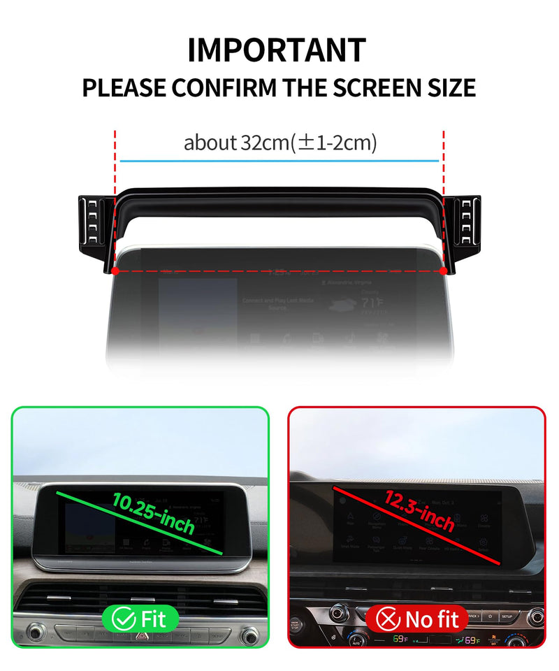 Car Phone Holder for Kia Telluride 2019-2022 10.25" Screen Magsafe Mount | Magnetic Accessories Cell Phone Mount Clip Compatible with iPhone, 3D fit Stable Dashboard Navigation Bracket Cradle Stand
