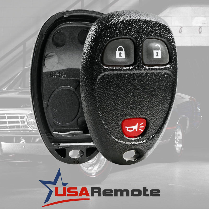 Key Fob Keyless Entry Remote Shell Case & Pad fits Buick/Chevy Avalanche Equinox Express Silverado Traverse/GMC Sierra/Pontiac Torrent g-420-case