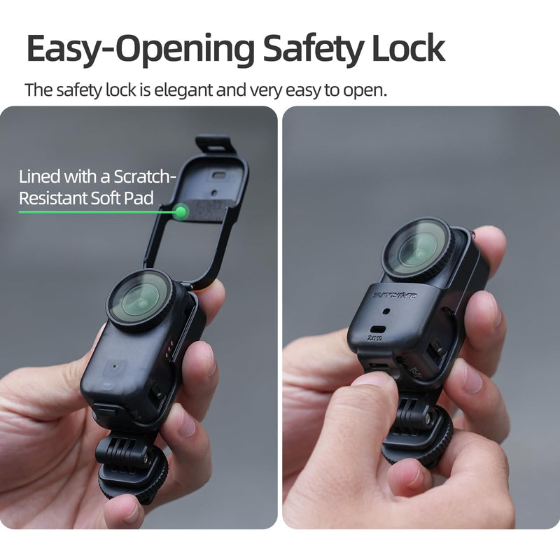 Foldable Cold Shoe Adapter Mount for DJI OSMO Nano, 360 Degree Rotatable 180 Degree Tiltable OSMO Nano Holder for Cage Frame/DSL Camera, Horizontal-to-Vertical Shooting