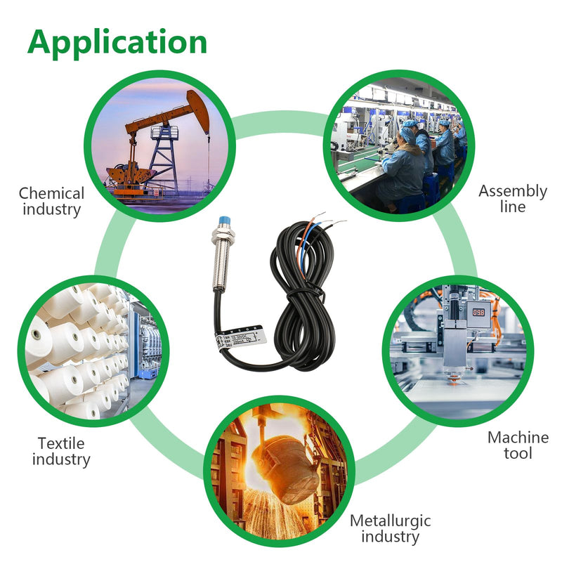 Inductive Proximity Sensor Switch LJ8A3-2-Z,M8,DC10-30V,NO, PNP 300mA,2mm Detecting Distance,3 Wire NO