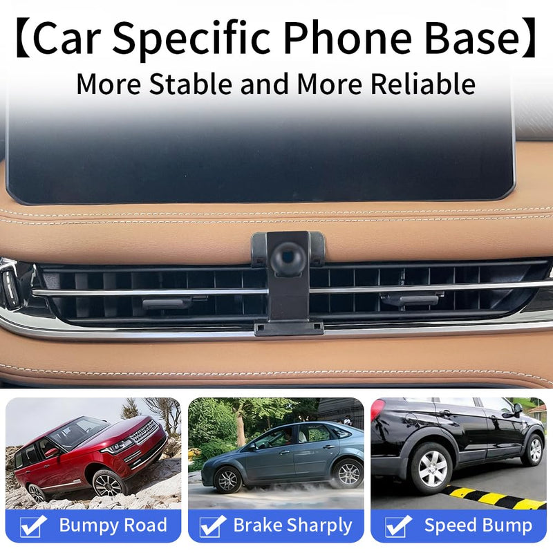 Car Phone Holder Mount for Infiniti QX60 2022-2027 Accessories | Magnetic Cellphone Stand, Cell Phones Navigation Charging Screen Cradles,Double 360°Rotation,for Magsafe Magnet Accessory