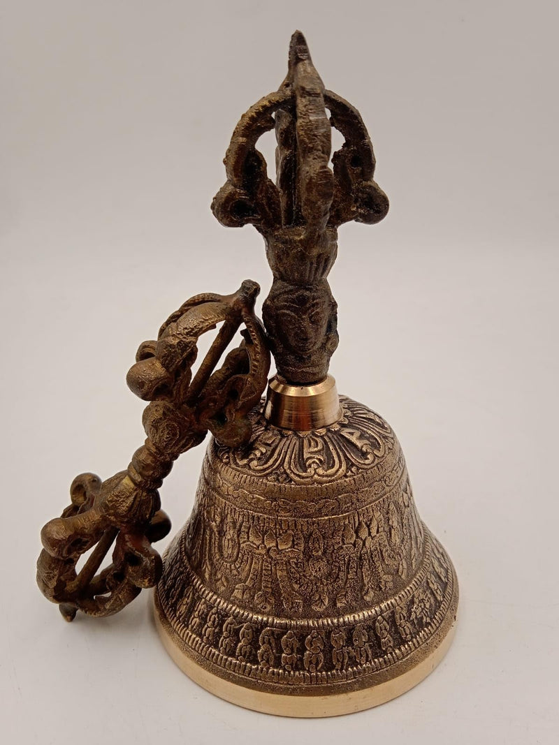 Tibetan Buddhist Meditation Bell and Dorje Set – Ritual Chime for Yoga, Mindfulness, Chakra Healing, and Spiritual Practices