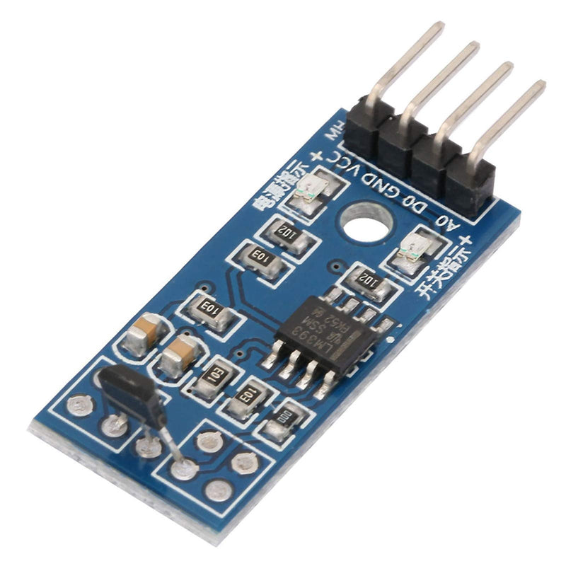 Hall Sensor Switch, Pack of 5 Hall Effect Magnetic Sensor Module 3144E Effect Sensor Switching Speed Counting Sensor Magnetic Detector