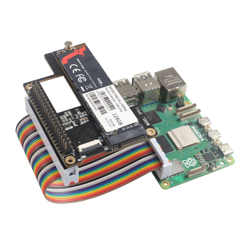 [AUSTRALIA] - ZDE Male to Female GPIO Flat Ribbon Cable 40pin Breadboard Rainbow Jumper Wire 10cm/3.94inch Compatible with Raspberry Pi 5 4B 3 2 Model B B+ 