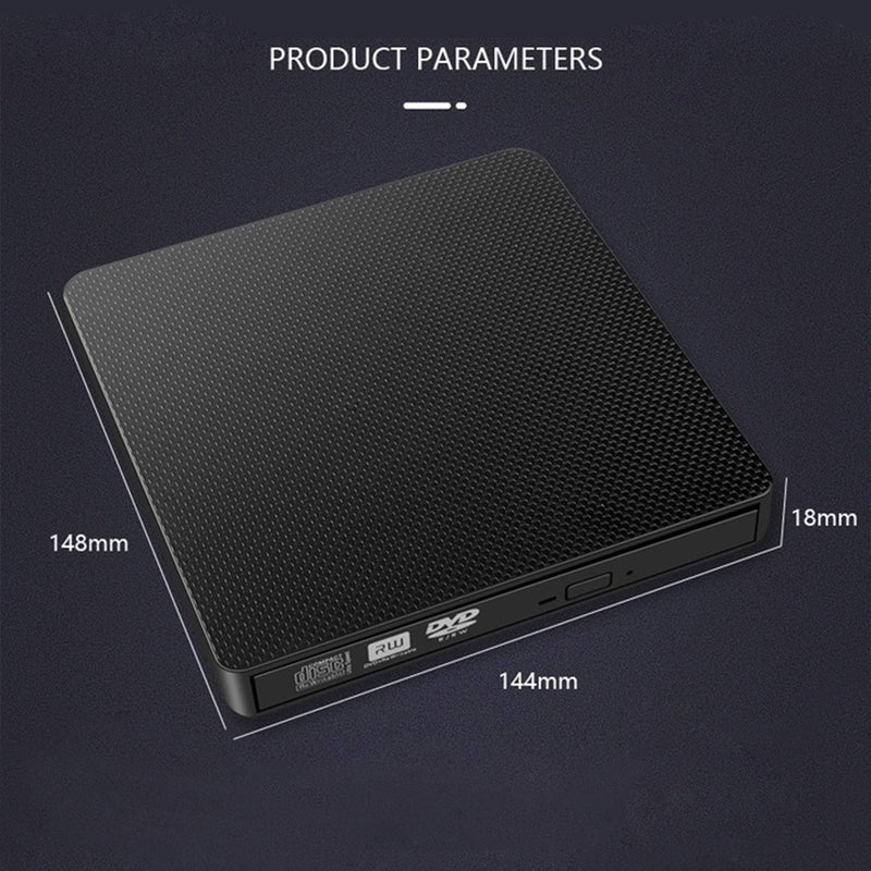 YMY External CD DVD Drive for Laptop, USB3.0 and USB-C 2 in 1 Portable DVD Player CD Burner Reader Writer for Desktop PC Windows 11/10/8/7 Linux Mac OS, Black