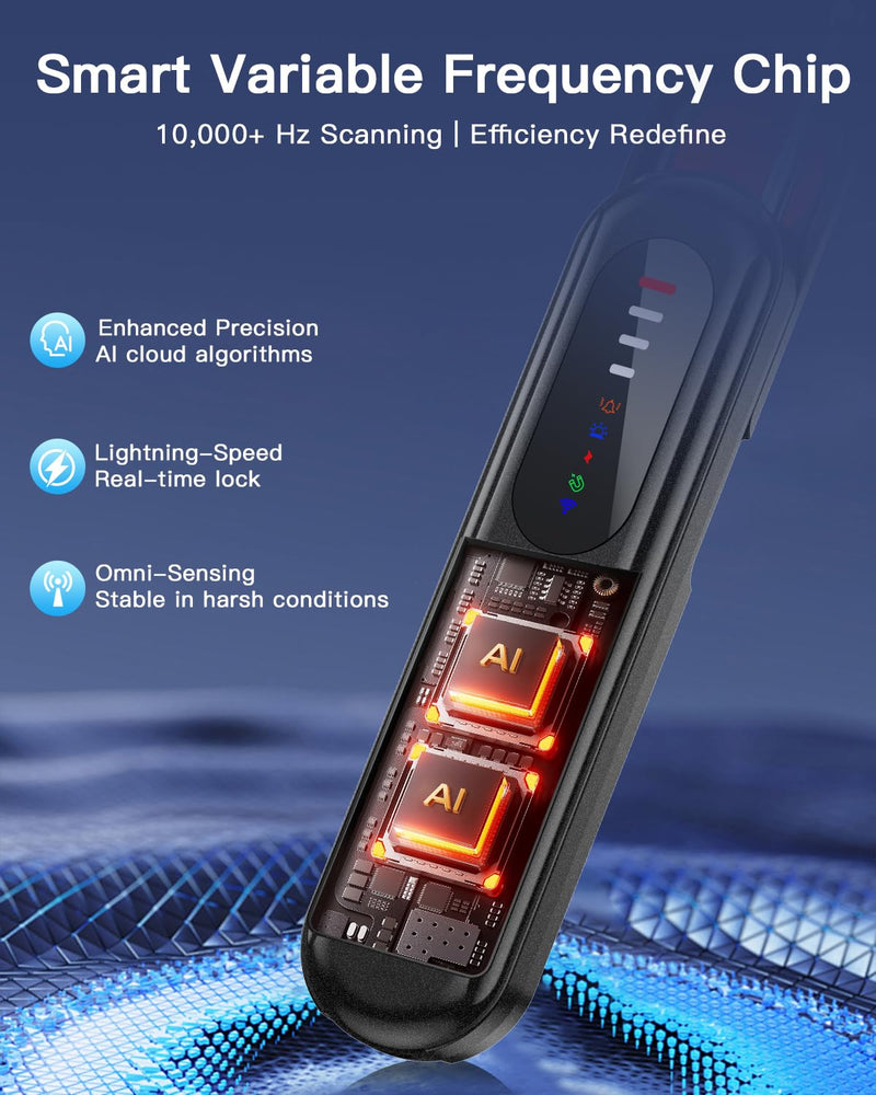 [AUSTRALIA] - Hidden Camera Detector, Anti-Spy Camera Finder, RF Signal & WiFi Scanner, GPS Tracker & Bug Detector, 6 Modes Portable Privacy Protector for Travel, Hotel, Car, Bathroom– Spy Device Detection Pen 