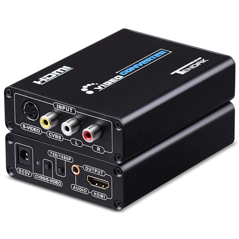 [AUSTRALIA] - Tendak 3RCA AV CVBS Composite & S-Video R/L Audio to HDMI Converter Adapter Support 720P/1080P with 3RCA S-Video Cable for NES SNES N64 PS2 PS3 HDTV 