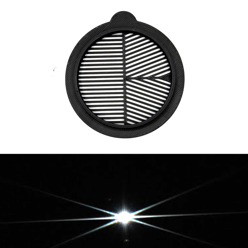 [AUSTRALIA] - Bahtinov Mask Focus and Cap Cover for ZWO Seestar S50, Lens Cap for S50, 2 Pieces, Black Plastic 