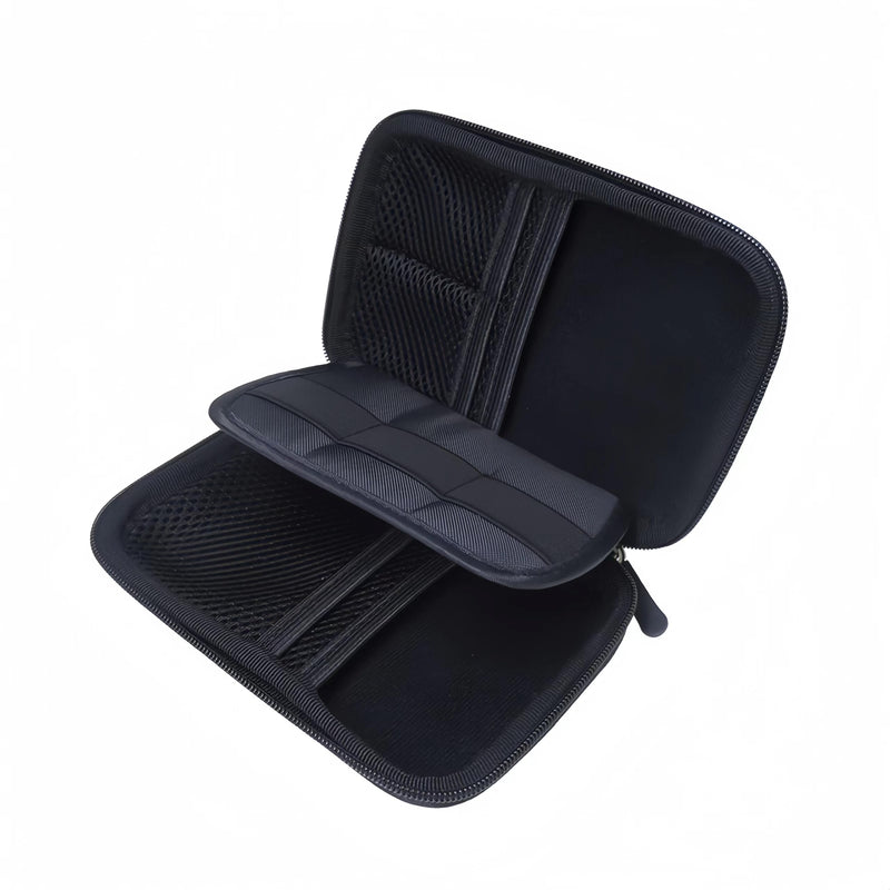 [AUSTRALIA] - Higher Quality Hard Drive case 2.5 inch External Drive Storage Carrying Bag Travel Cable Organizer Bag Electronic Organizer Travel case Travel Essentials （1 Black Cable Organizer Bag ） 