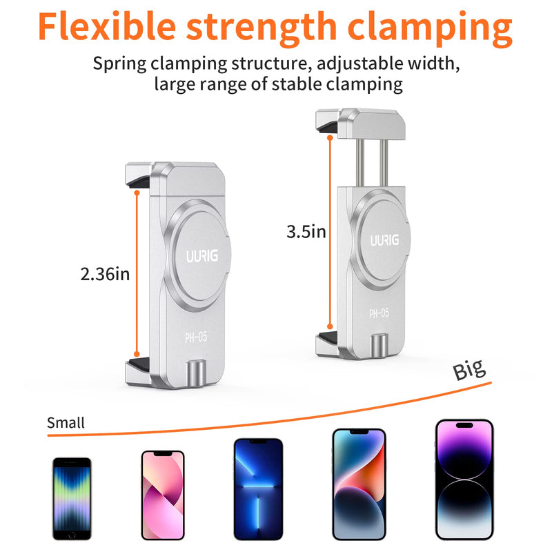 [AUSTRALIA] - UURIG Magnetic Cell Phone Clamp for DJI OM, Phone Tripod Mount, Handheld Gimbals Magnetic Ring Holder for DJI OSMO Mobile 8/7/7P/6,OM 5/OM 4/OM 4 SE Accessories 