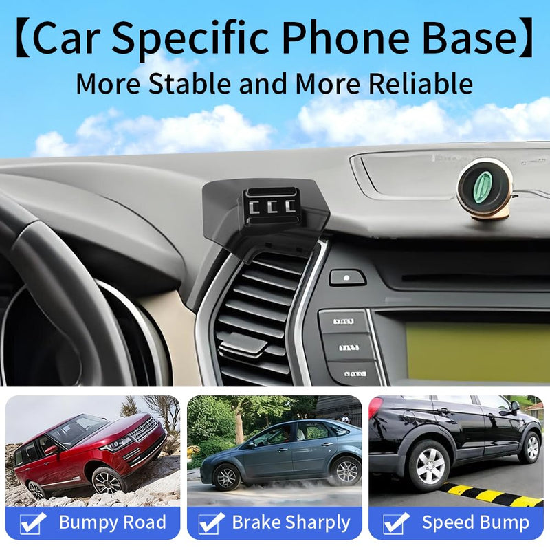 Car Phone Holder Mount for Hyundai Santa Fe 2013-2018 Accessories | Magnetic Cellphone Stand, Cell Phones Navigation Charging Screen Cradles,Double 360°Rotation,for Magsafe Magnet Accessory