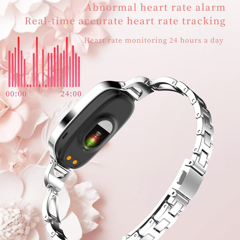 Yihou Fitness Trackers for Women Fitness Watch Smart Watch with Multiple Sport Modes Sleep Monitoring Heart Rate Monitor Female Health for Android iOS Golden Chain